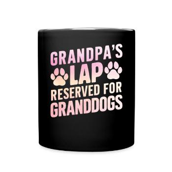 Cadeaux de grand-père chien - Mug uni - noir - Devant