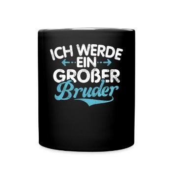 Big Brother Baby Lover Older Sibling - Full Colour Mug - black - Front