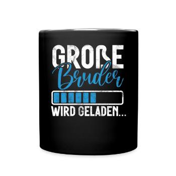 Big Brother Baby Lover Older Sibling - Full Colour Mug - black - Front