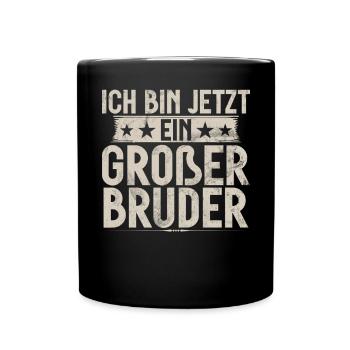 Big Brother Baby Lover Older Sibling - Full Colour Mug - black - Front