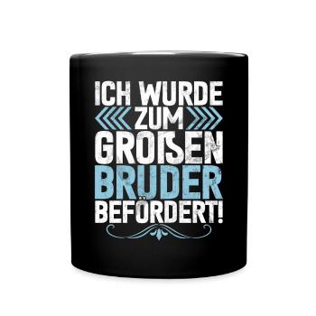 Big Brother Baby Lover Older Sibling - Full Colour Mug - black - Front