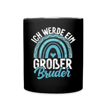Big Brother Baby Lover Older Sibling - Full Colour Mug - black - Front