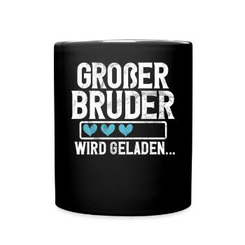 Big Brother Baby Lover Older Sibling - Full Colour Mug - black - Front