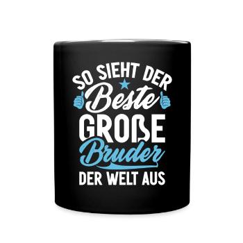 Big Brother Baby Lover Older Sibling - Full Colour Mug - black - Front
