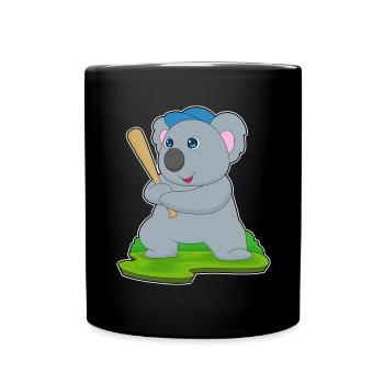Koala Baseball Baseball Bat - Full Colour Mug - black - Front