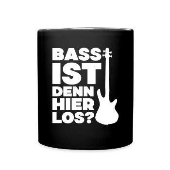 Bass is going on here? - Funny music design - Full Colour Mug - black - Front