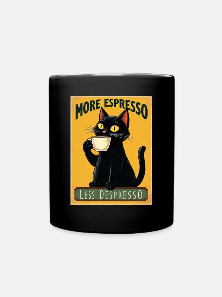 Amateurs de café Plus d’amateurs d’espresso - Mug uni - noir
