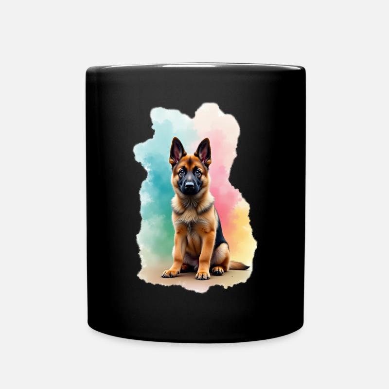 Deutscher Schäferhund Herrchen Schäferhund - Tasse einfarbig - Schwarz