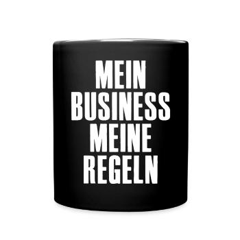 My Business My Rules for Entrepreneurs - Full Colour Mug - black - Front