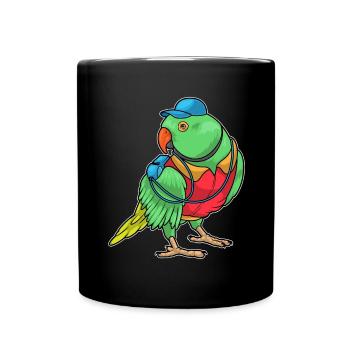 Sifflet d’arbitre Parrot - Mug uni - noir - Devant