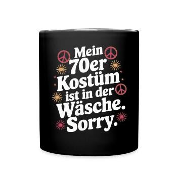 70s Costume Is In The Lingerie 70s Party 70s - Full Colour Mug - black - Front