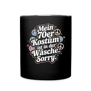 70s Costume Is In The Lingerie 70s Party 70s - Full Colour Mug - black - Front