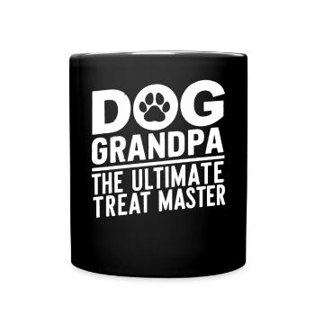 Cadeaux de grand-père chien - Mug uni - noir - Devant