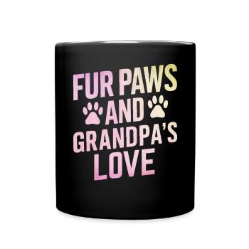 Cadeaux de grand-père chien - Mug uni - noir - Devant