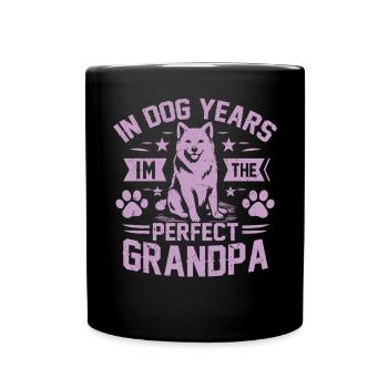 Cadeaux de grand-père chien - Mug uni - noir - Devant