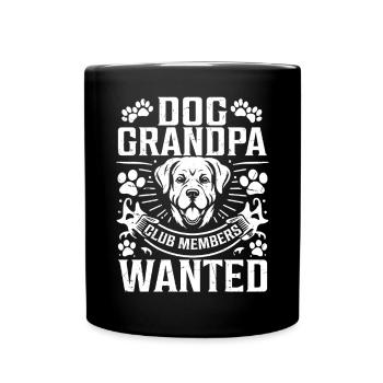 Cadeaux de grand-père chien - Mug uni - noir - Devant