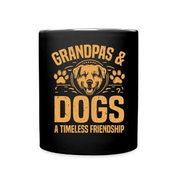 Dog Grandpa Gifts - Full Colour Mug - black - Front