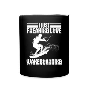 Wakeboarder - J’adore le wakeboard - Mug uni - noir - Devant