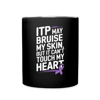 ITP Awareness Immune Thrombocytopenia Platelets - Full Colour Mug - black - Front