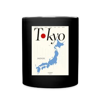 Japan Tokyo Kawaii Anime Japanisch Manga Liebhaber - Tasse einfarbig - Schwarz - Vorne