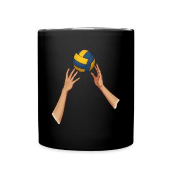 Volleyball Volleyball de plage Volleyball Cadeau pour joueur de volleyball - Mug uni - noir - Devant