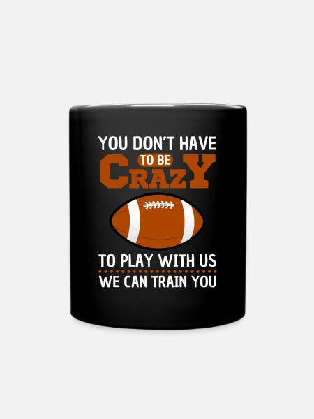 Lustige Football Sprüche Design - Tasse einfarbig - Schwarz