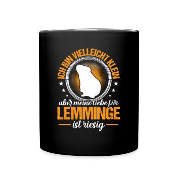Lemming may be small Vole Lemming - Full Colour Mug - black - Front