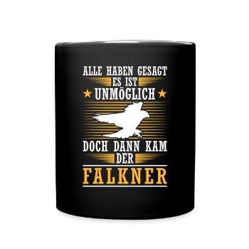 Falconer is impossible falconry falconry - Full Colour Mug - black - Front