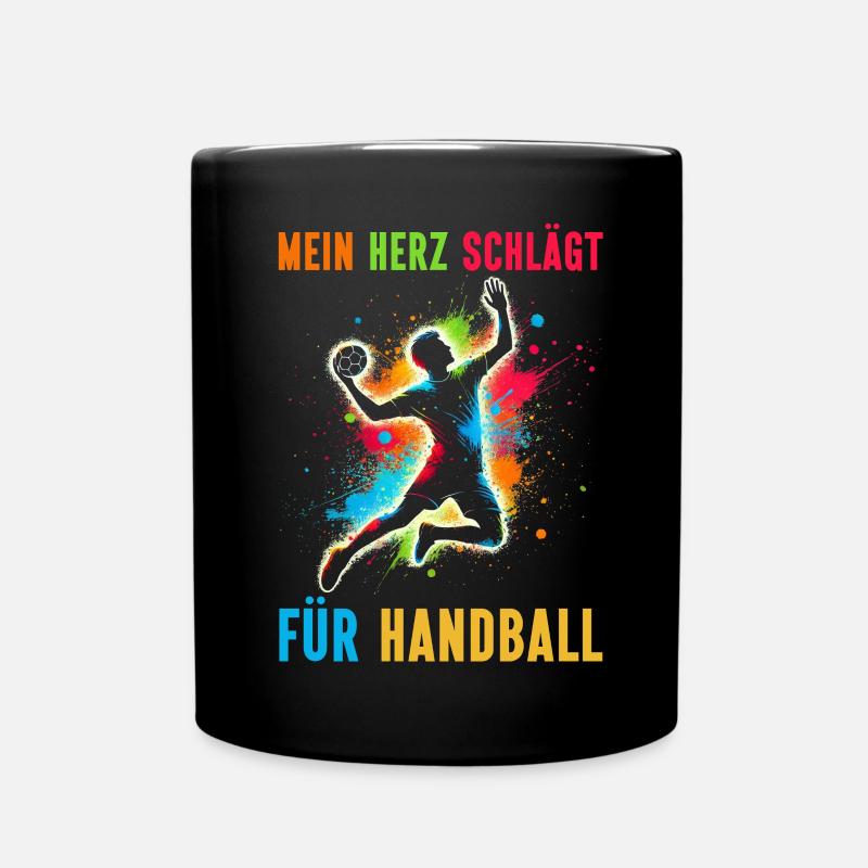 Handball Liebhaber Handball Sport Spieler - Tasse einfarbig - Schwarz