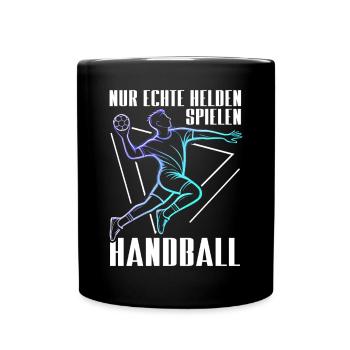 Handball Liebhaber Handball Sport Spieler - Tasse einfarbig - Schwarz - Vorne