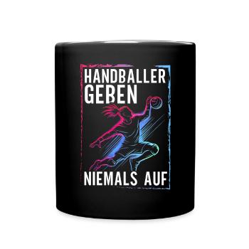 Handball Liebhaber Handball Sport Spieler - Tasse einfarbig - Schwarz - Vorne