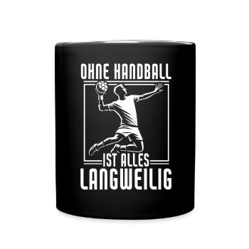 Amateurs de handball Joueurs de sport de handball - Mug uni - noir - Devant