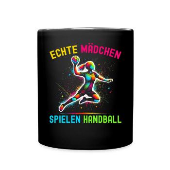 Handball Liebhaber Handball Sport Spieler - Tasse einfarbig - Schwarz - Vorne