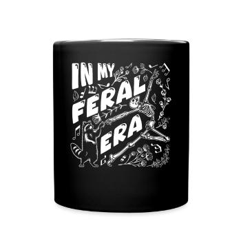 Funny Opossum Wild Girl Party Holiday Summer - Full Colour Mug - black - Front