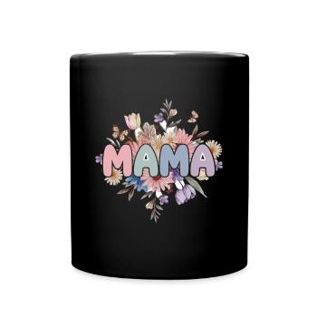 Mama - Tasse einfarbig - Schwarz - Vorne