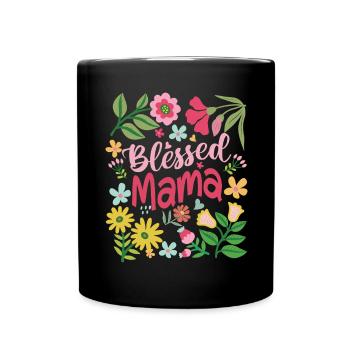 Mama - Tasse einfarbig - Schwarz - Vorne