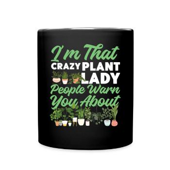 Plant Lover Gardening I'm That - Tasse einfarbig - Schwarz - Vorne