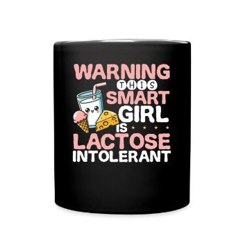 Filles intolérantes au lactose Intolérance au lactose - Mug uni - noir - Devant