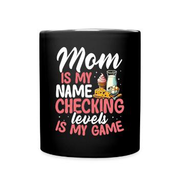 Maman intolérante au lactose Intolérance au lactose - Mug uni - noir - Devant
