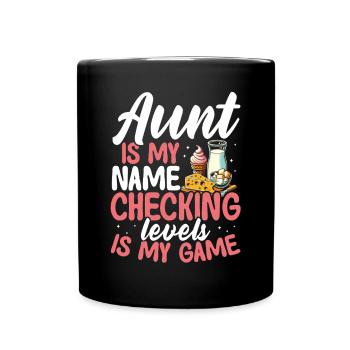 Tante intolérante au lactose Intolérance au lactose - Mug uni - noir - Devant