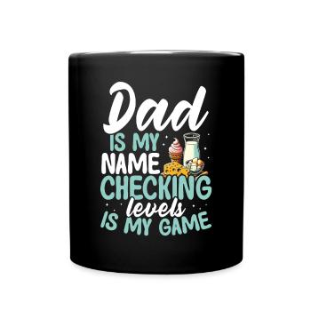 Père intolérant au lactose Intolérance au lactose - Mug uni - noir - Devant