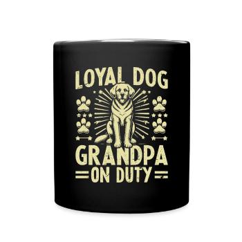 Cadeaux de grand-père chien - Mug uni - noir - Devant