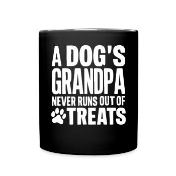 Cadeaux de grand-père chien - Mug uni - noir - Devant