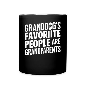 Dog Grandpa Gifts - Full Colour Mug - black - Front