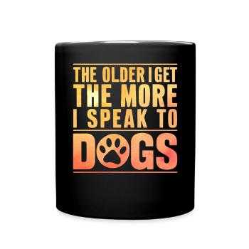 Cadeaux de grand-père chien - Mug uni - noir - Devant