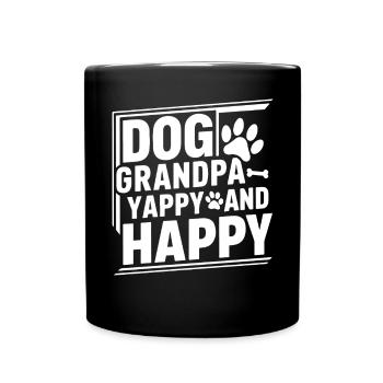 Cadeaux de grand-père chien - Mug uni - noir - Devant