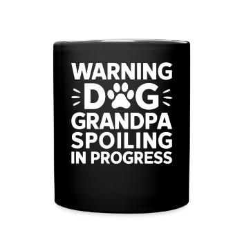 Cadeaux de grand-père chien - Mug uni - noir - Devant