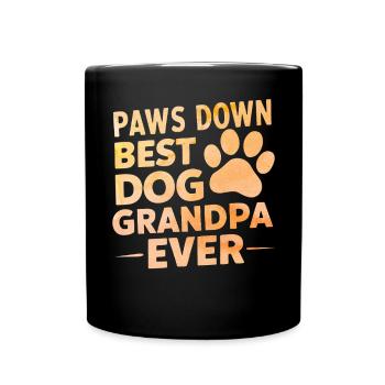 Cadeaux de grand-père chien - Mug uni - noir - Devant