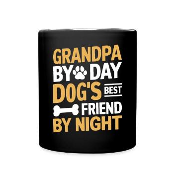 Cadeaux de grand-père chien - Mug uni - noir - Devant