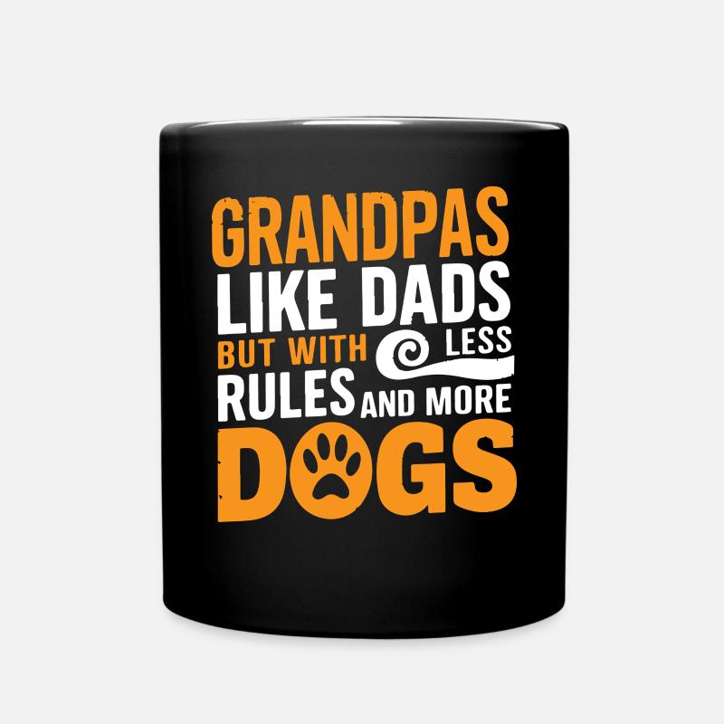 Cadeaux de grand-père chien - Mug uni - noir